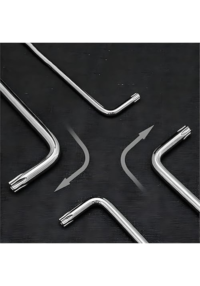 Profesyonel 9 Parça Yıldız Torx Alyan Seti T10-t50 S2 Çelik Uzun Kol 715903