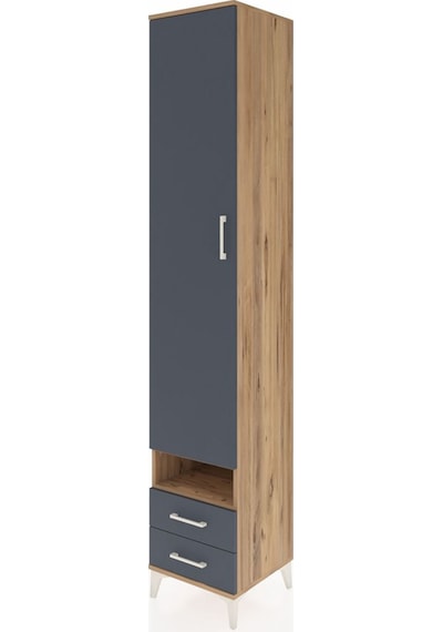 Hyperion Dolap 6 Raflı 2 Çekmeceli Tek Kapaklı 44x44x243 Çam-... Çam Hyperion Dolap 6 Raflı 2 Çekmeceli Tek Kapaklı 44x44x243 Çam-... Çam