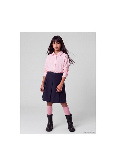 LC Waikiki Alıta Cıty Farkıyla Lcw Kids Lacivert Pileli Kız Çocuk Şort Etek Lacivert - 928166444 Lacivert