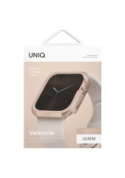 Apple Uyumlu  Watch 42mm Valencia Serisi Alüminyum Tpu Kasa 360 Tam Koruyucu Kapak