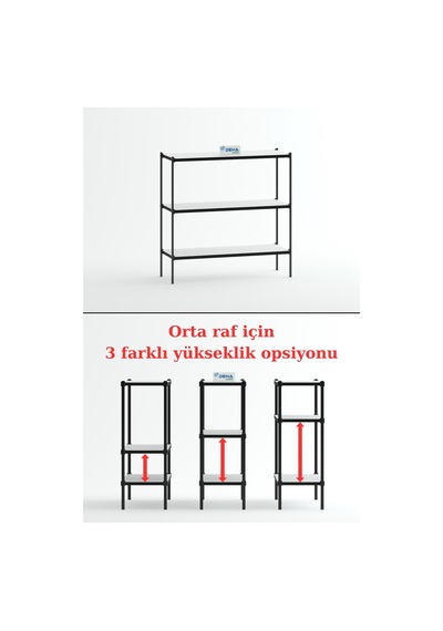 80x30 Ayarlanabilir Raflı Çok Amaçlı Üç Katlı Sehpa Mutfak Organizer Dresuar Kitaplık Raf Konsol Siyah 80x30 Ayarlanabilir Raflı Çok Amaçlı Üç Katlı Sehpa Mutfak Organizer Dresuar Kitaplık Raf Konsol Siyah