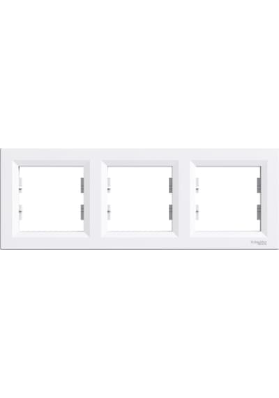 Schneider Eph5800321 Asfora Beyaz Üçlü Çerçeve Yatay