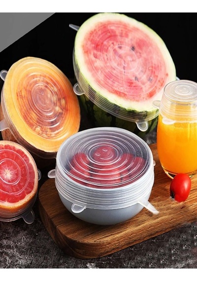 Streç Kapak 6adet Plastik Çok Renkli Diğer