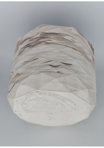 Mermer Efektli Beton Saksı/vazo 1.7 Litre