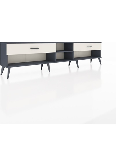 Arges Tv Ünitesi Tek Raflı 2 Çekmeceli 220x30x51 Antrasit-antrasit/aytaşı Antrasıt/aytası - Antrasıt Arges Tv Ünitesi Tek Raflı 2 Çekmeceli 220x30x51 Antrasit-antrasit/aytaşı Antrasıt/aytası - Antrasıt