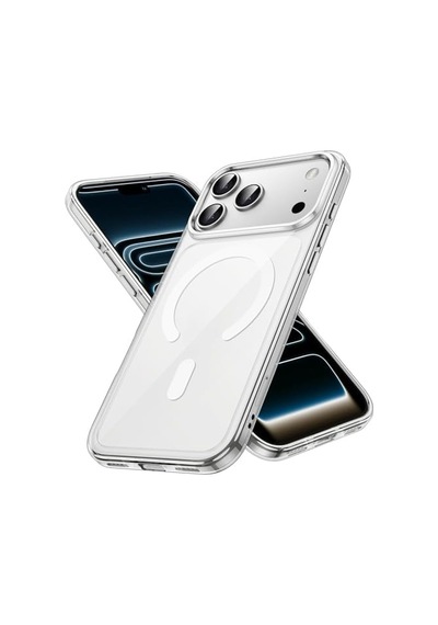 Madnova Apple iPhone 17 Pro Serisi İçin Apple iPhone Şeffaf Kılıf Kamera Korumalı Magsafe İle Uyumlu Şeffaf Kılıf