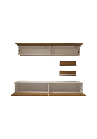 Decoraktiv Eko 5 Mdf Std Tv Ünitesi Tv Sehpası - Beyaz Pera Beyaz - Meşe