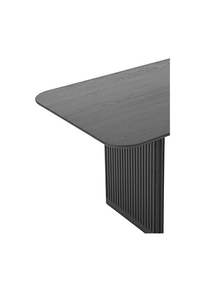 Nomada Ahşap Yemek Masası 95x180 Siyah