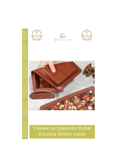 Çikolatakalıbı Esnek Kaliteli Profesyonel Mutfak Tasarım Isı Dayanıklı Dubai Çikolata Silikon Kalıb Çok Renkli 13123965