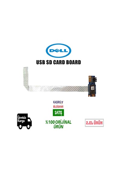 Dell Uyumlu Inspıron 15 Pp66F Usb Sd Card Board Ls-D801P