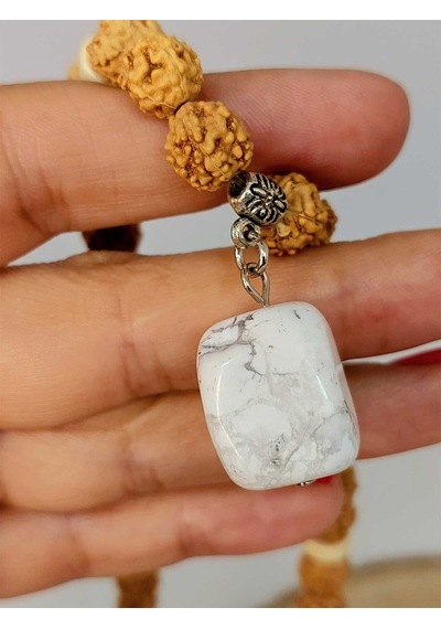 Havlit Taşlı Rudraksha Tohum Kolye Dolama Bileklik 8mm 49714