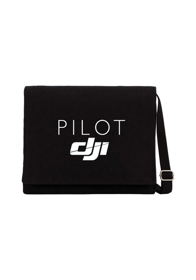 Dji Pilot Siyah Kanvas Postacı Çantası