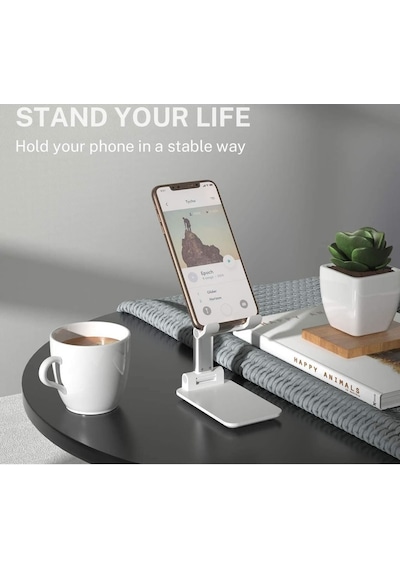 Cep Telefonu Standı Tutucu, Katlanabilir Masaüstü Telefon Stand
