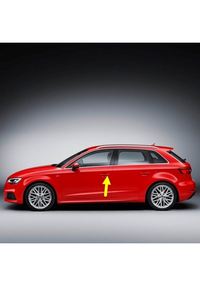 Audi A3 Sportback 17-20 Sol Ön Sürücü Kapı Kolu Kapağı 8v1837879a