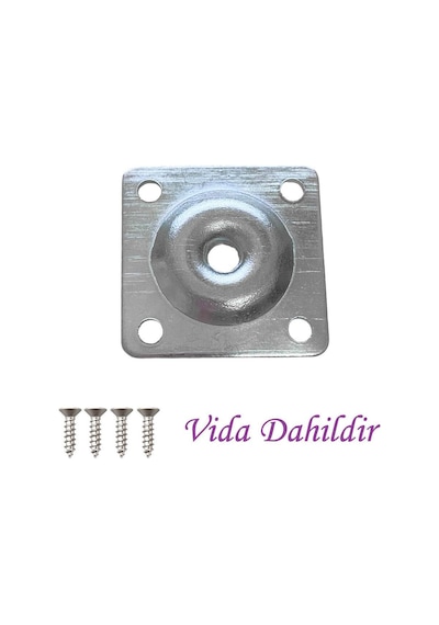 Ahşap Ayak 15 Cm 4'lü Set M8 Civatalı Bağlantı Aparatlı Dolap Mobilya Koltuk Kanepe Destek Ayağı Aya Diğer