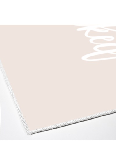Dijital Kaymaz Yıkanabilir Mutfak Banyo Salon Paspas Halısı Trend Modern Al4012 krem