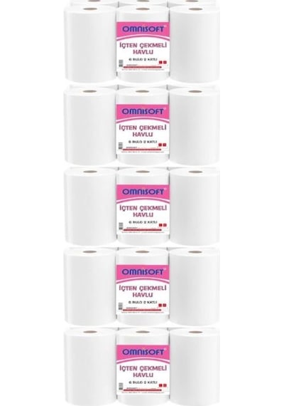 Omnisoft İçten Çekmeli Havlu 6'lı 5 Paket 2.5 KG