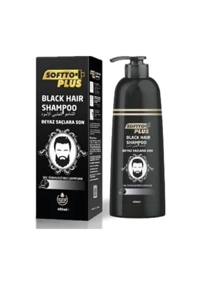 Softto Plus Şampuan 350ml. Black Hair Tüm Saç Tipleri