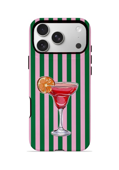 Apple iPhone Uyumlu 17 Pro Max Vorian Çift Katmanlı Magsafe Kılıf Pink Citrus Cocktail