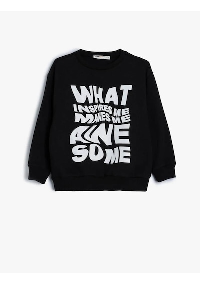 Koton Erkek Çocuk Sweatshirt Siyah 5Wkb10269Tk 25Ky59003255 Y5901