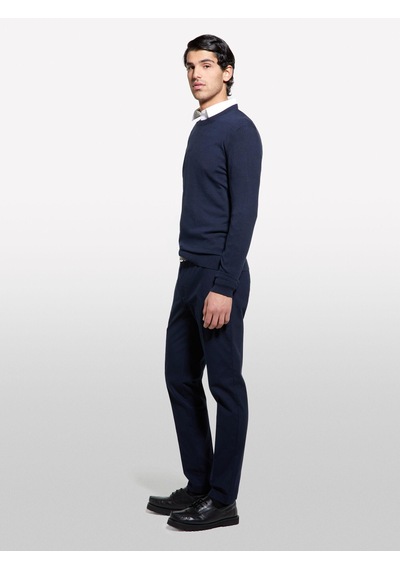 Sisley Streç Pamuklu Logo Detaylı Slim Fit Chino Pantolon Erkek Lacivert Pantolon - 325p4wossf053 Sisley Streç Pamuklu Logo Detaylı Slim Fit Chino Pantolon Erkek Lacivert Pantolon - 325p4wossf053