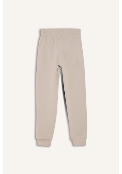 DeFacto Kız Çocuk Baskılı Beli Paçası Lastikli Jogger Eşofman Altı D7012A824WNBG186 Bej