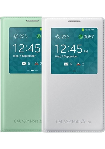 Samsung Uyumlu Galaxy Note 3 Neo N7500S-View Cover Kapakli Kili 361291449