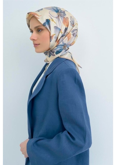 Armine İpek Eşarp 2026 Yaz - 9524-81 Bej Twill