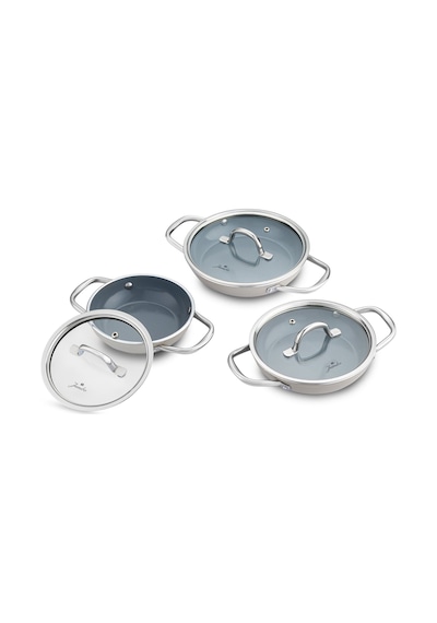 Jumbo Swiss Crystal Bej 6 Parça Sahan Seti Bej