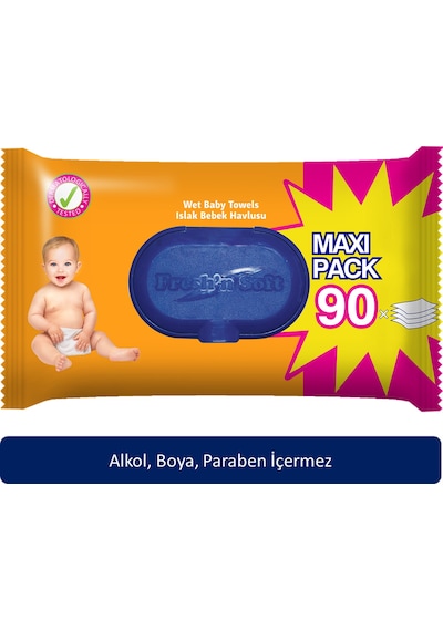Fresh'N Soft Islak Bebek Havlusu 90'Lı