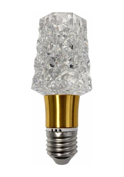 Ledolet 4w Diamond Kristal Vase Led Ampul Sarı Işık 3000k E27 Kristal Görünümlü Dekoratif Lamba