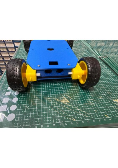 4wd Araç Şase Kiti Robot Araba Kiti Tüm Set Arduinolu
