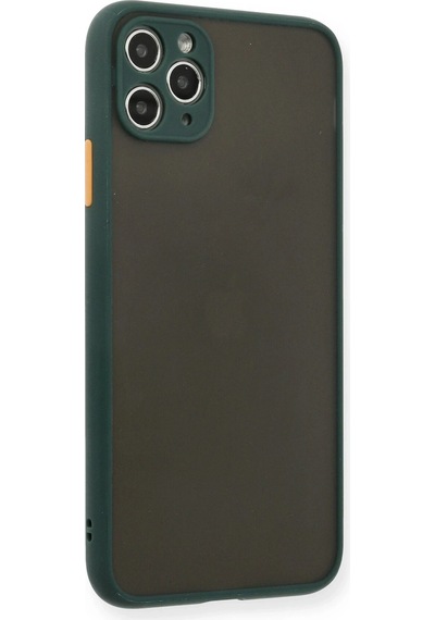 Newface Apple Uyumlu iPhone 11 Pro Max Kılıf Montreal Silikon Kapak Lvsqvr - 64 - Yeşil