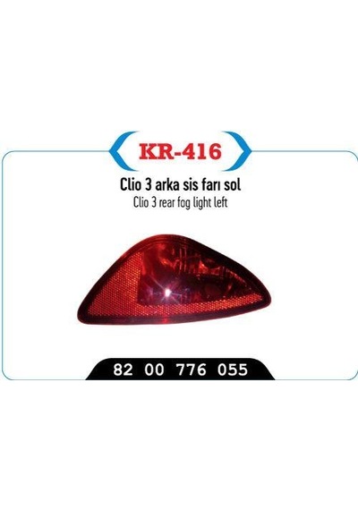 Tampön Sis Farı Arka Sol Clıo Iıı Hb