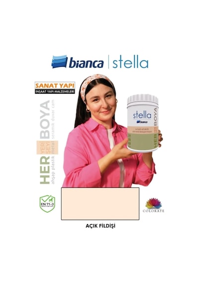 Stella Su Bazlı Saf Akrilik Boya - Açık Fildişi Diğer