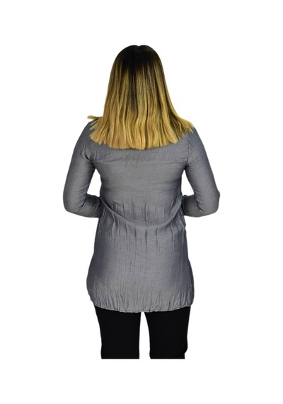 Kadın Gri Nakışlı Tunik Akr-1323 001
