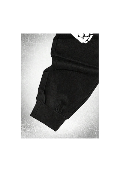 Tarzsokak Goth Guys Skeleton Hand Print Eşofman Altı Siyah