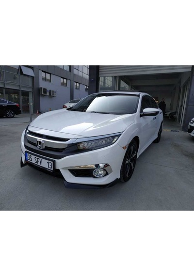 Honda Cıvıc Fc5 2016-2021 Çıkıntılı Ön Flap Pıano Black