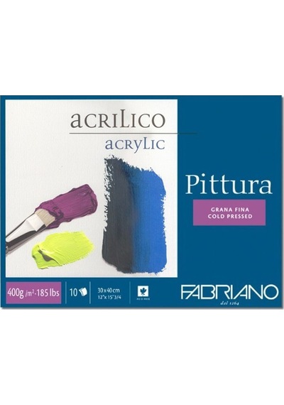 Fabriano Pittura Akrilik Blok - 10Yp - 30X40Cm- 400Gr