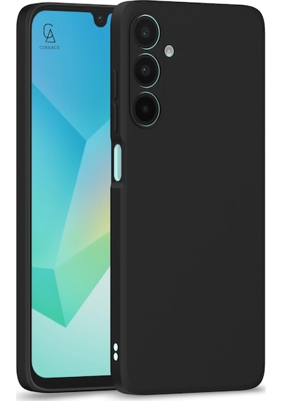 Samsung Galaxy A26 Uyumlu Kılıf Esnek Silikon Telefon Kılıfı Ve Temperli Cam Ekran Koruyucu Siyah
