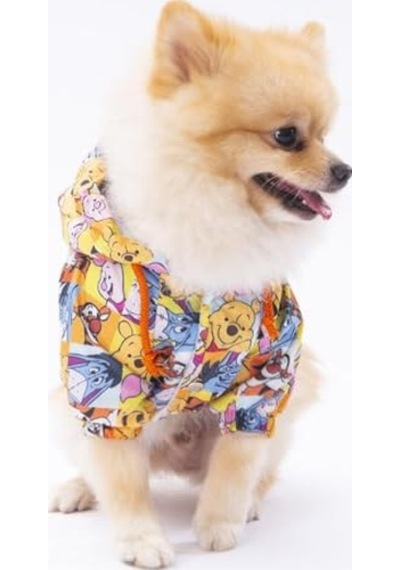 Adonis Winnie The Pooh Köpek Mont Köpek Kıyafeti Köpek Yağmurluğu Kücük- Büyük Irklar 3xl Açık Gri