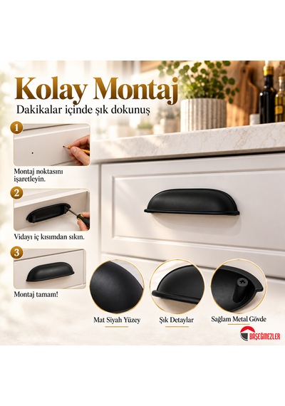 Haskan Tas Kulp Siyah 96 Mm