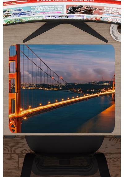Golden Gate Köprüsü Kaliforniya Abd 2 V3 48x40 Xl Gaming Kauçuk Kaymaz Taban Mouse Pad Fare Altlığı