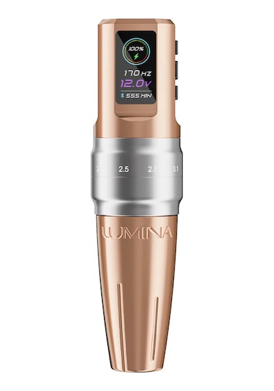 Ez P3 Pro Lumina 2.0 3.3mm Stroke Kablosuz Pmu & Dövme Pen Makinesi Rose Gold