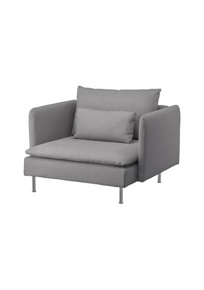 Ikea Gri Modern Kanepe - Tekli Koltuk