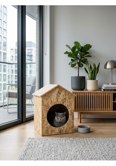 Osb Kedi Ve Küçük Köpek Evi