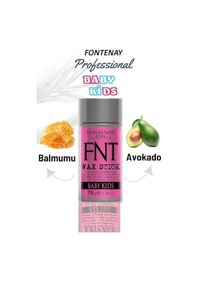 Fontenay Hair Wax Stick 75gr For Kids + Profesyonel Topuz Krepe Şiş Tarak 3043 2'li Set