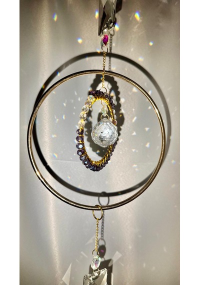 Lumiere Kristal Güneş Yakalayıcı , Kristal Dekor Kristal Obje Lüks Hediye Suncatcher , Işıltılı Tek Parça