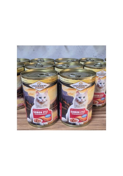 Parça Somon Etli Premıum Yaş Yetişkin Kedi Maması 2x400gr