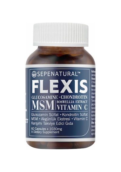 Sepe Natural Flexis Glukozamin Kondroitin MSM Boswellia Akgünlük Vitamin C Kompleks 60 Kapsül x 1030 MG